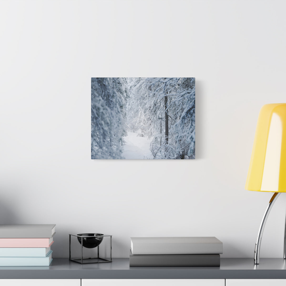Winter Forest in Alaska Canvas Wall Art | Snowy Landscape Photography