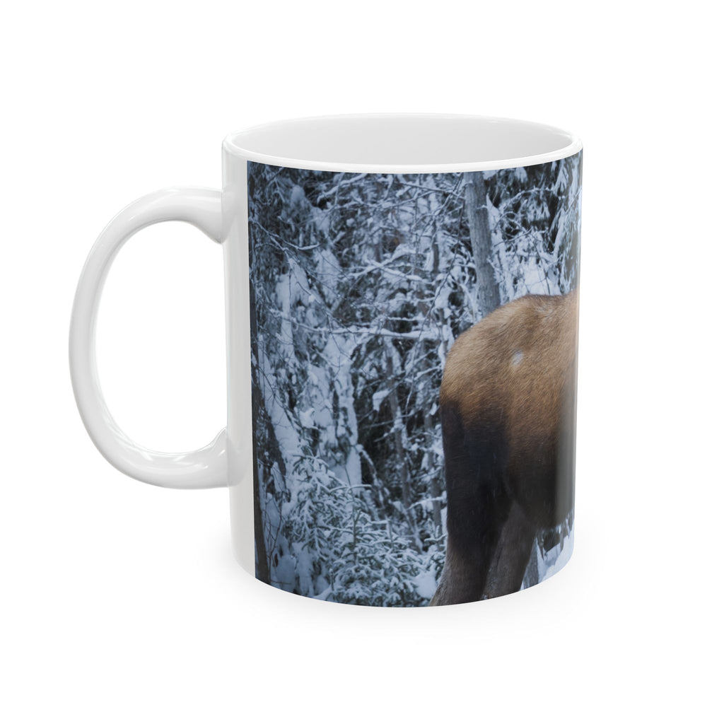 Alaska Moose Winter Mug | Original Wildlife Photography (11oz, 15oz)