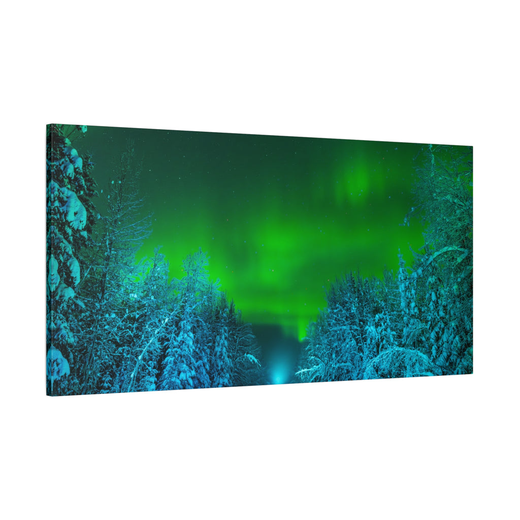 Alaska Aurora Road – Northern Lights Canvas Print