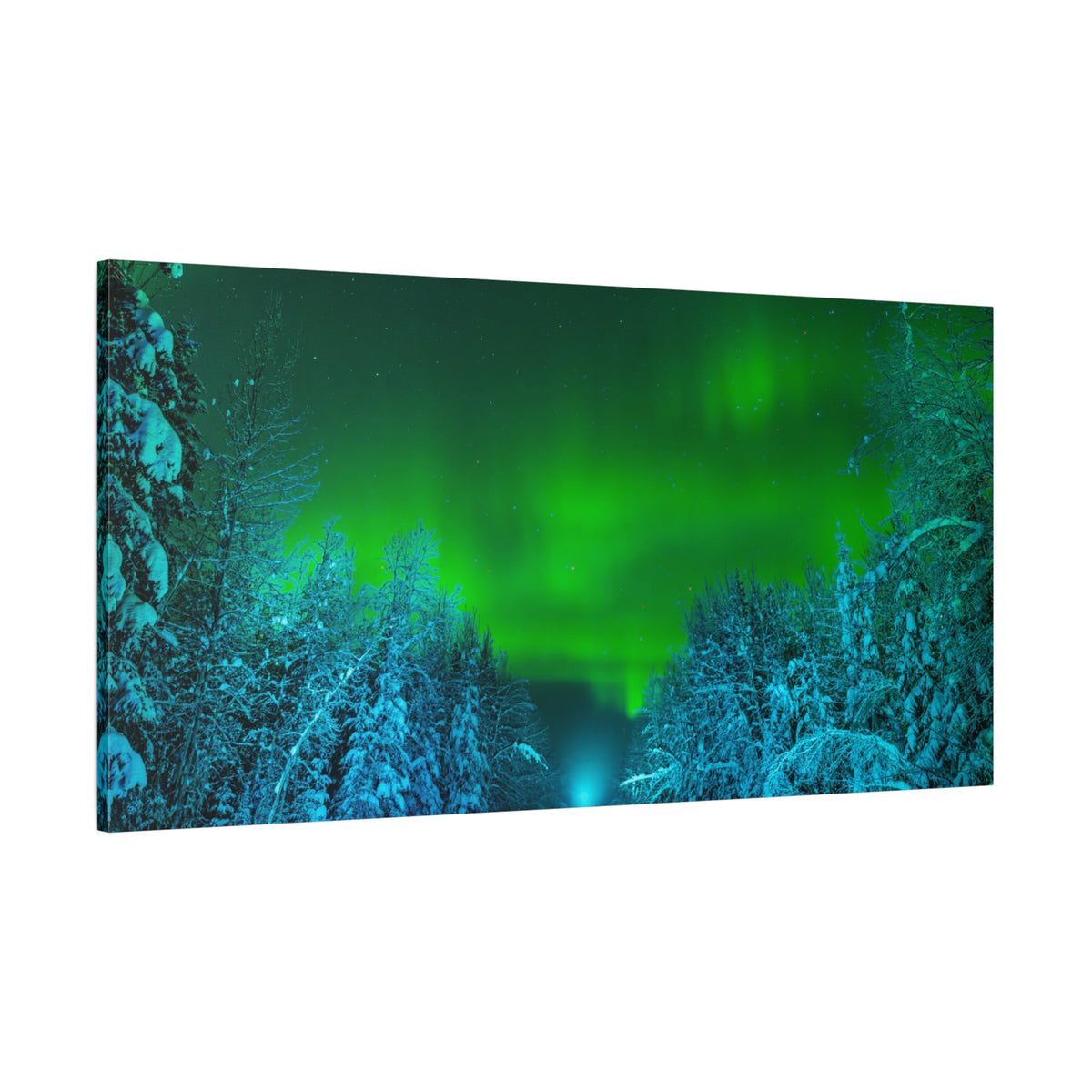 Alaska Aurora Road – Northern Lights Canvas Print