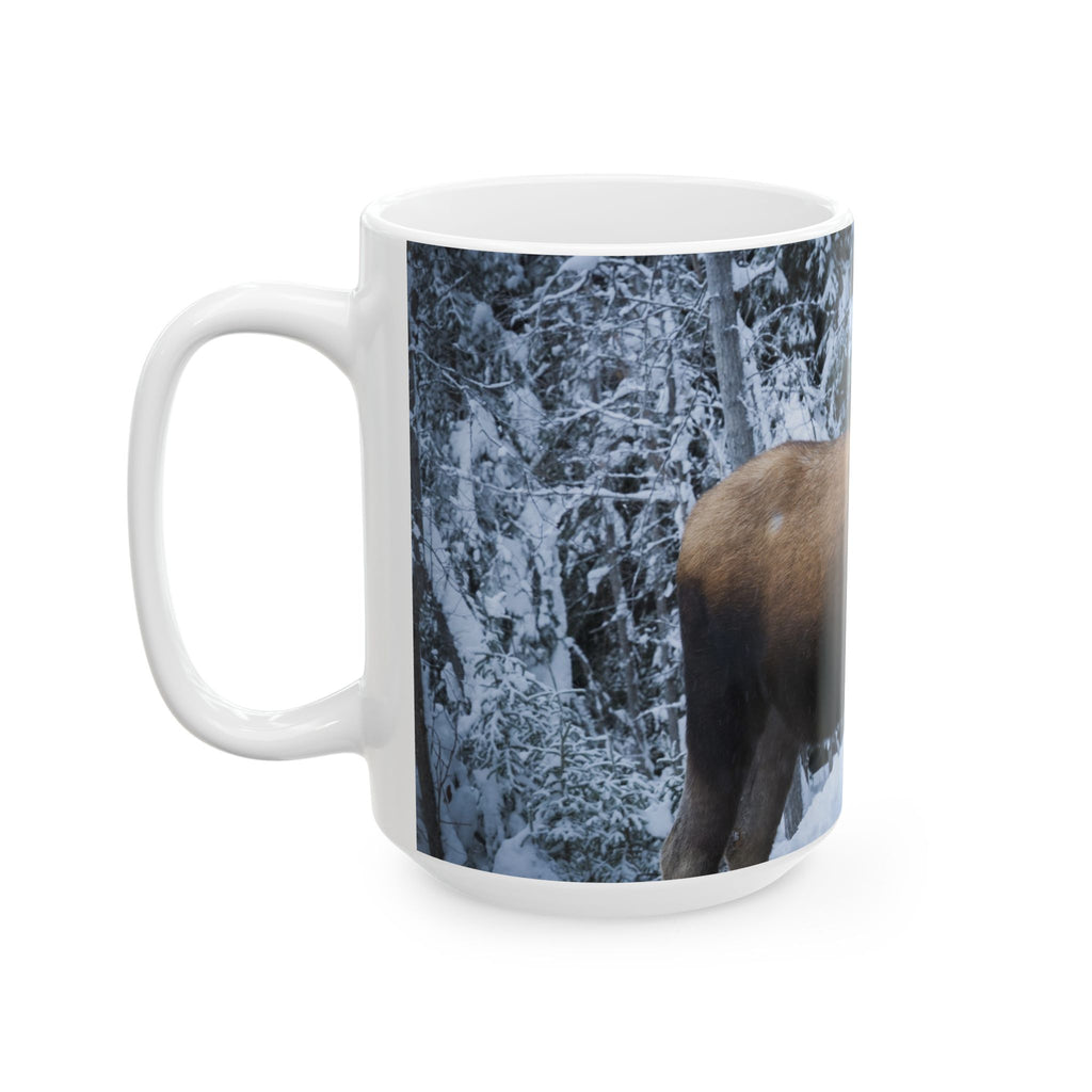 Alaska Moose Winter Mug | Original Wildlife Photography (11oz, 15oz)