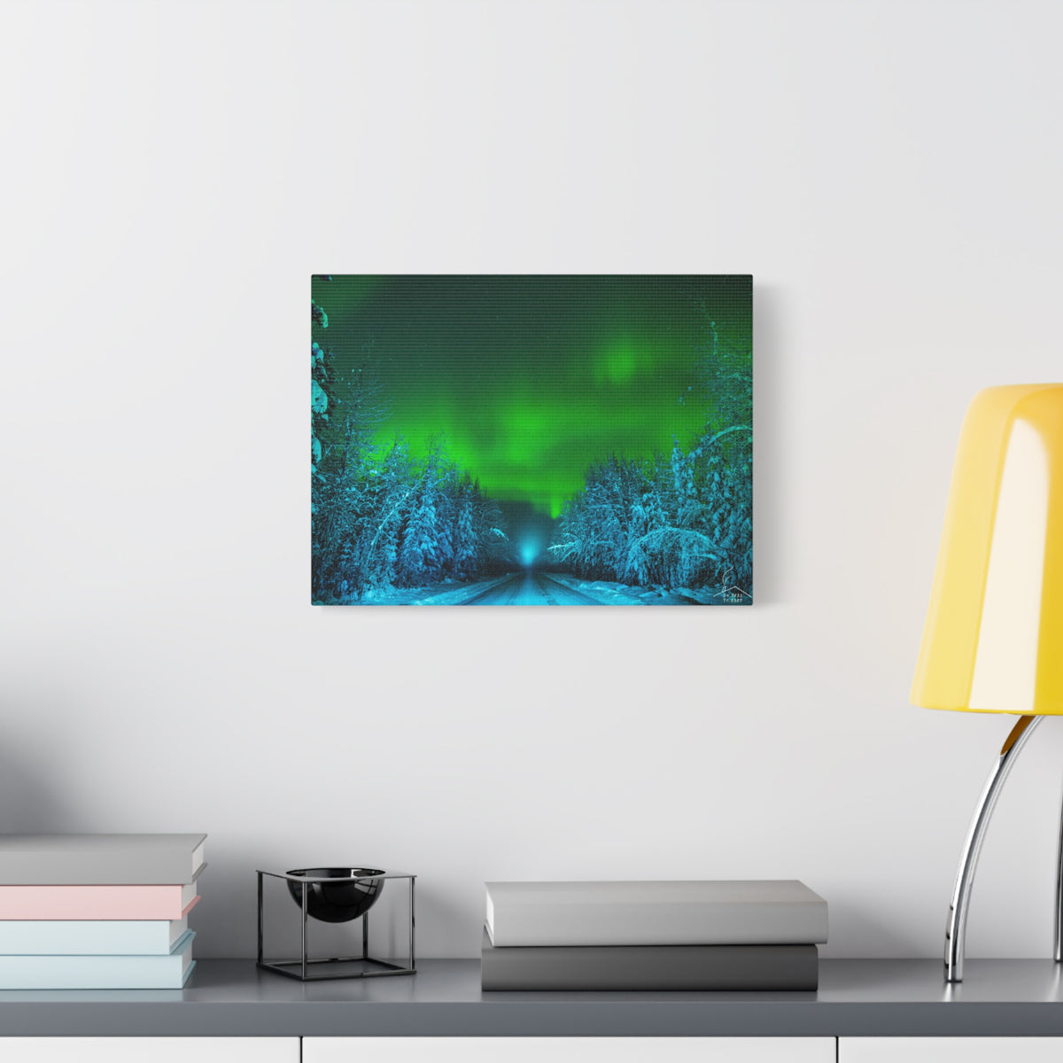 Alaska Aurora Road – Northern Lights Canvas Print