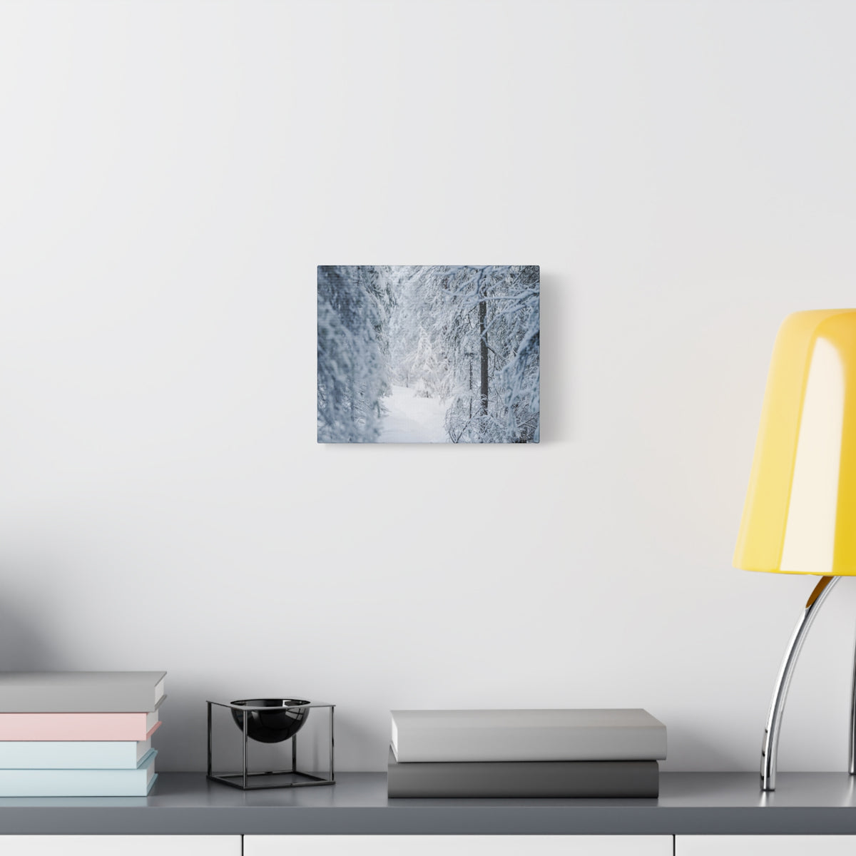 Winter Forest in Alaska Canvas Wall Art | Snowy Landscape Photography
