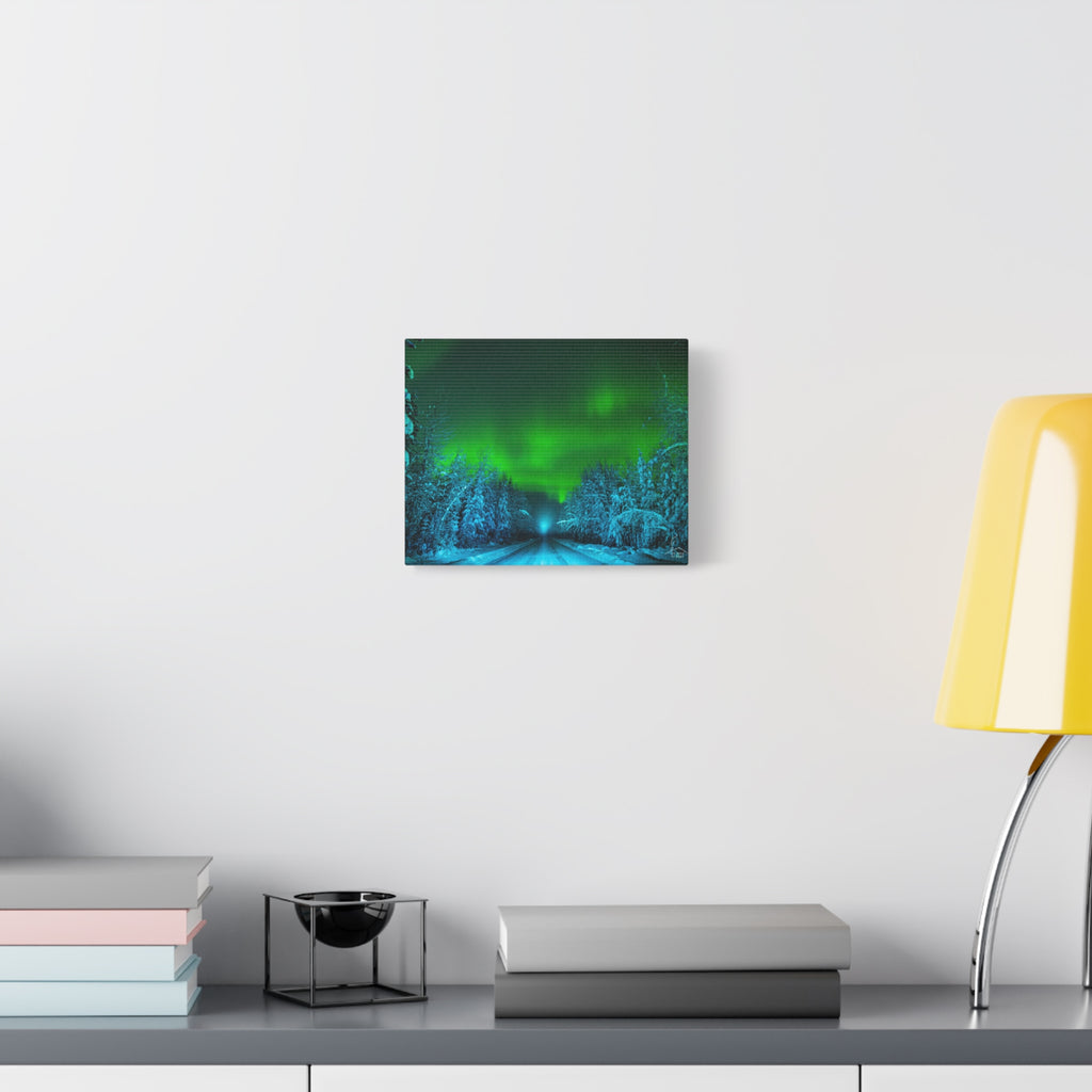 Alaska Aurora Road – Northern Lights Canvas Print