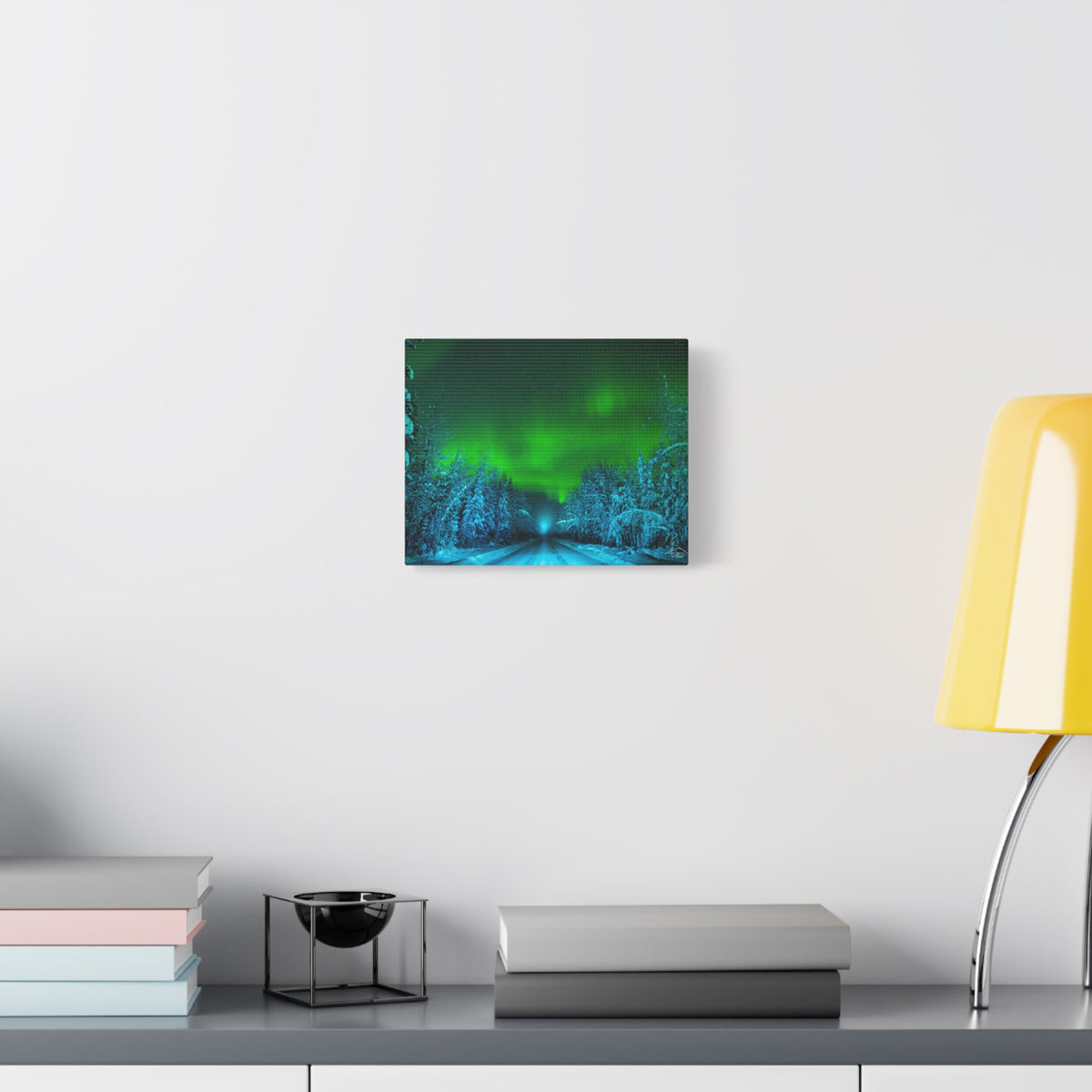 Alaska Aurora Road – Northern Lights Canvas Print