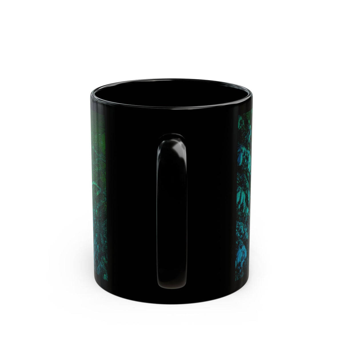 Northern Lights Black Mug | Alaska Aurora Photography