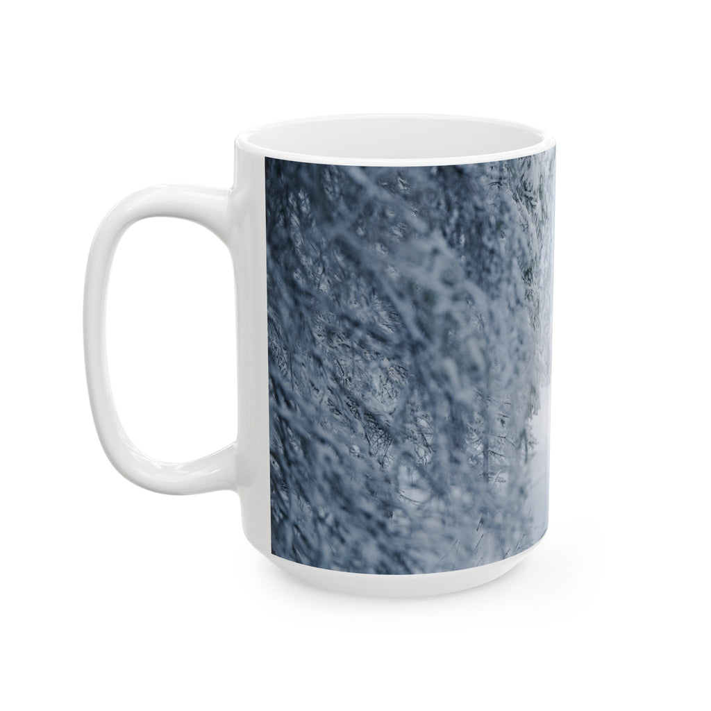Alaska Snowy Forest Mug | Original Winter Photography (11oz, 15oz)