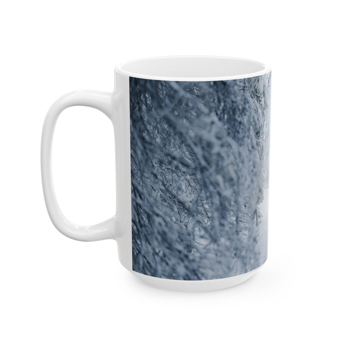 Alaska Snowy Forest Mug | Original Winter Photography (11oz, 15oz)