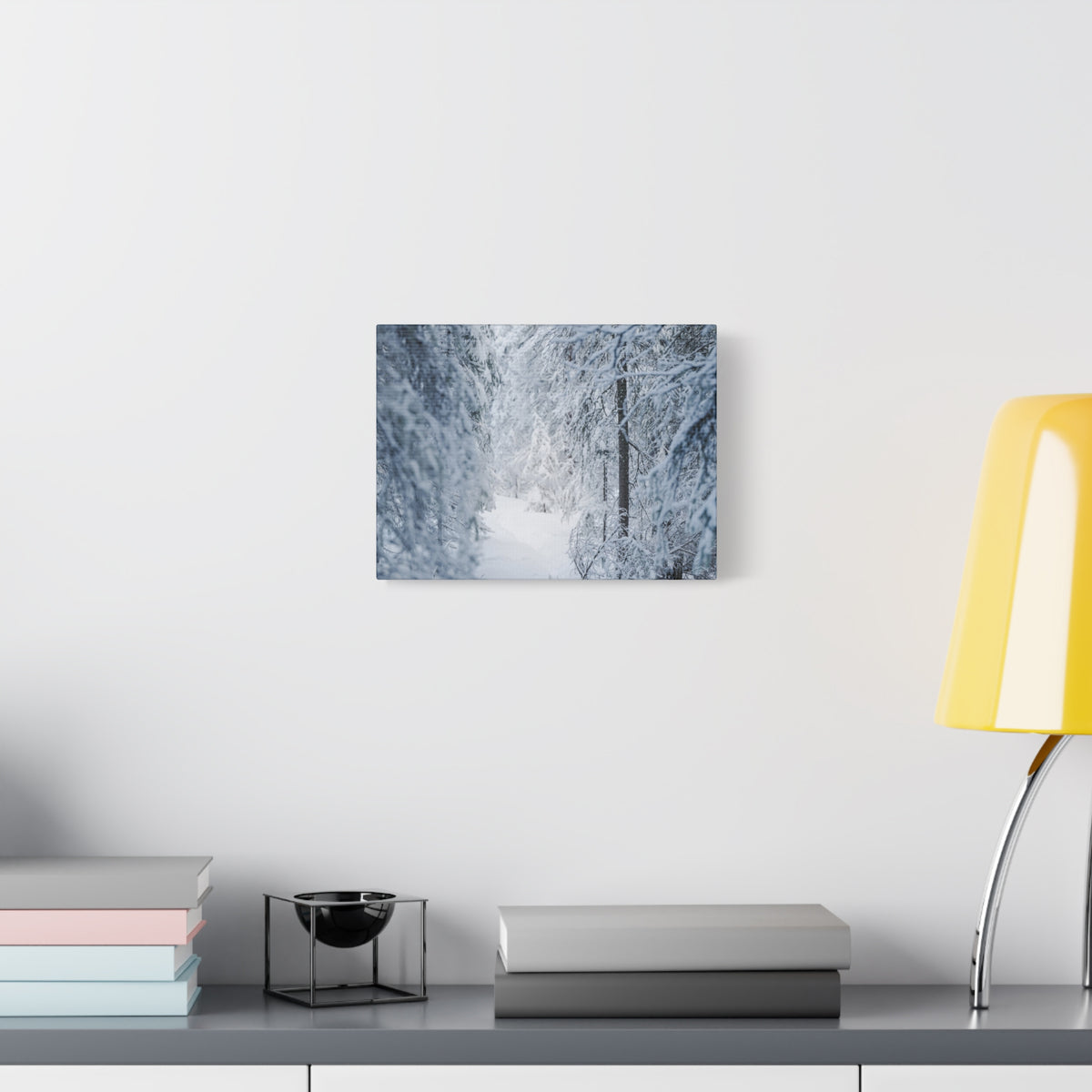 Winter Forest in Alaska Canvas Wall Art | Snowy Landscape Photography