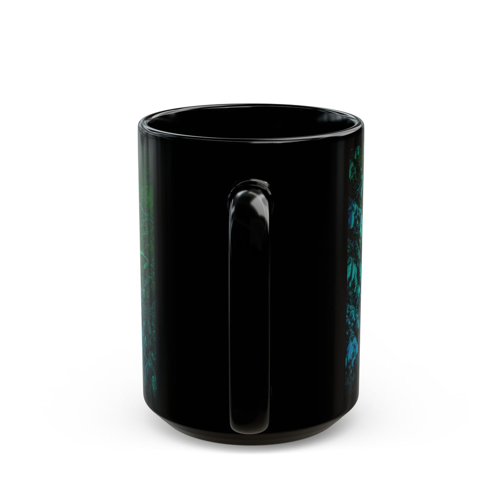 Northern Lights Black Mug | Alaska Aurora Photography