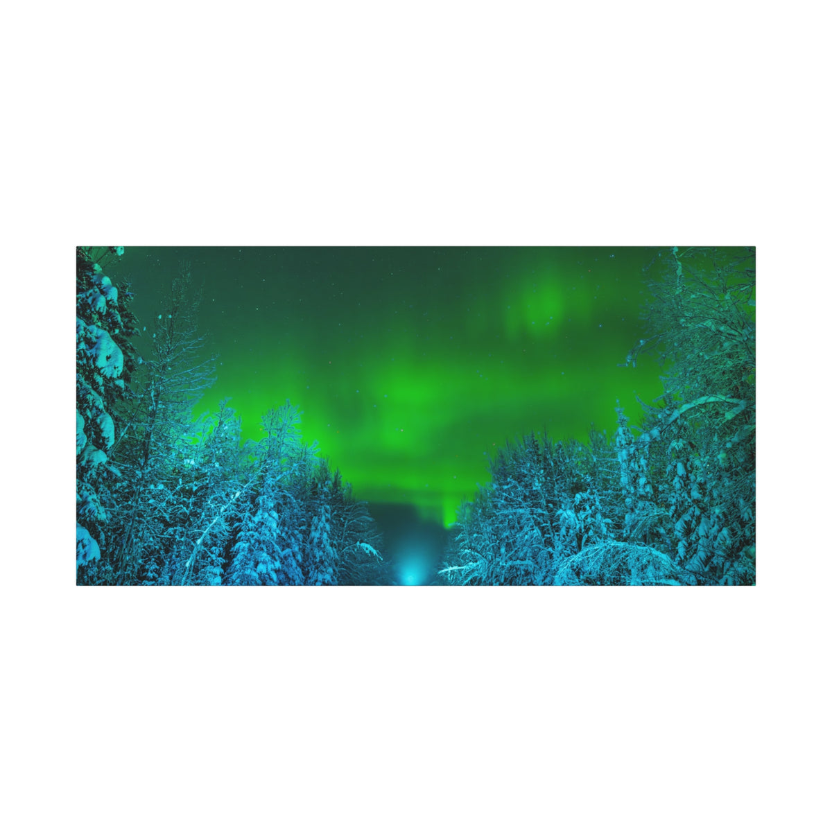 Alaska Aurora Road – Northern Lights Canvas Print