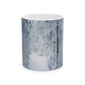 Alaska Snowy Forest Mug | Original Winter Photography (11oz, 15oz)