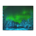 Alaska Aurora Road – Northern Lights Canvas Print