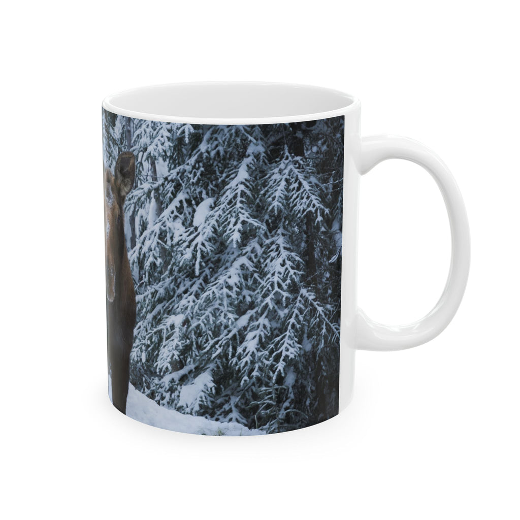 Alaska Moose Winter Mug | Original Wildlife Photography (11oz, 15oz)