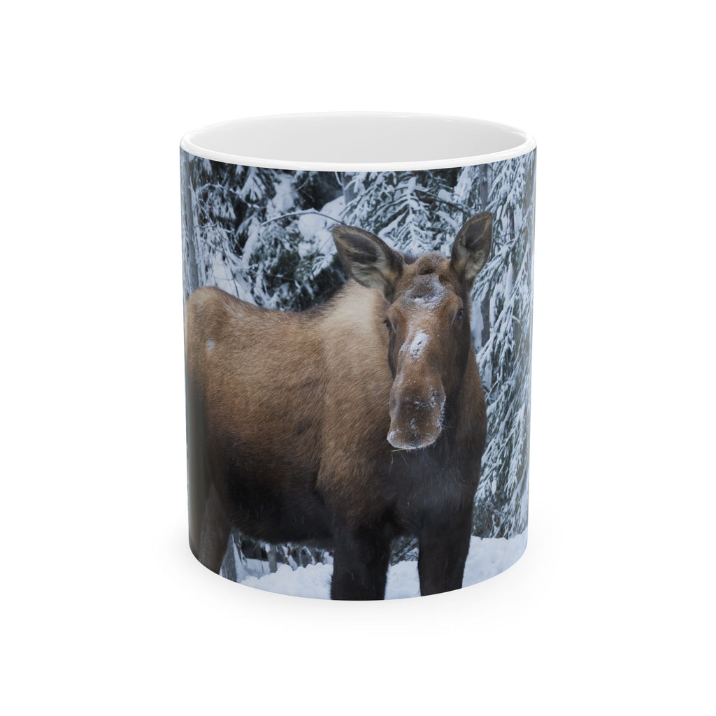 Alaska Moose Winter Mug | Original Wildlife Photography (11oz, 15oz)